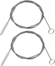 2 Pack 60 Inch Long Flexible Tube Cleaning Brush, Stainless Steel and Nylon Bristles, Suitable for Home Kitchen, Fish Tank, Water Pump Accessorie