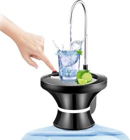 Automatic Electric Drinking Water Dispenser Pump - USB Rechargeable Bottle Pump with Gravity Switch Control for 1-5 Gallon Jugs