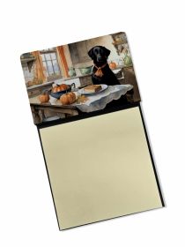 NEW Black Lab Fall Kitchen Pumpkins Sticky Note Holder Refillable Dispenser Self-Sticky Note Pads, Memo Pads Blank Desk Accessories