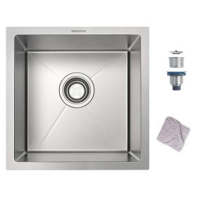 Undermount Kitchen Sink;  16 Gauge Stainless Steel Wet Bar or Prep Sinks Single Bowl (size: 14 x 14 x 9)